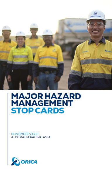 Major Hazard Management Stop Cards