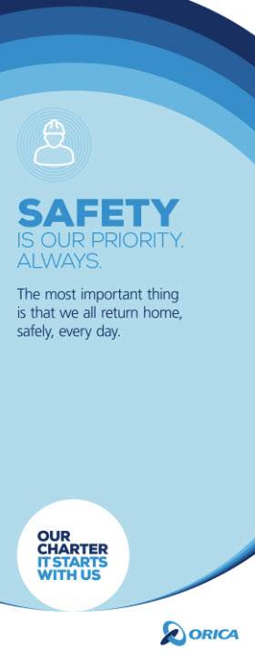 Orica Charter Pull Up Banner - Safety ((#6)