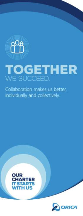 Orica Charter Pull Up Banner - Together (#4/5)