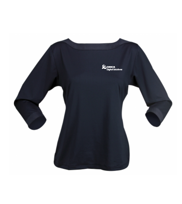 Ladies Orica Digital Solutions 3/4 Sleeve Argent Top
