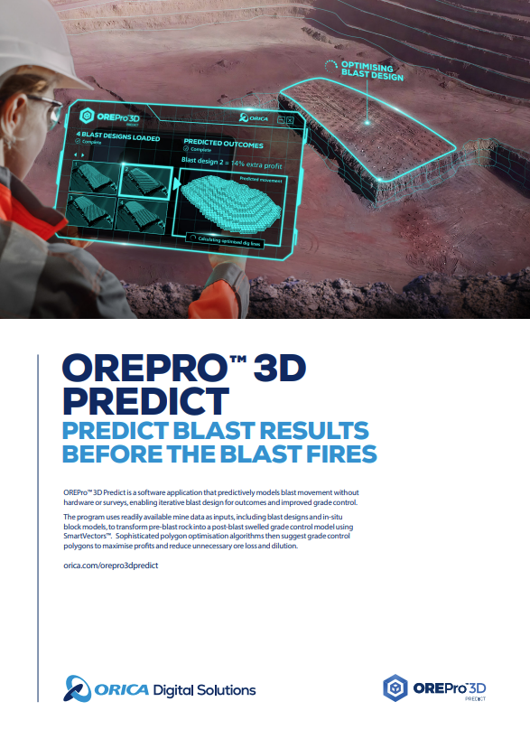 OrePro 3D Predict A4 Flyer