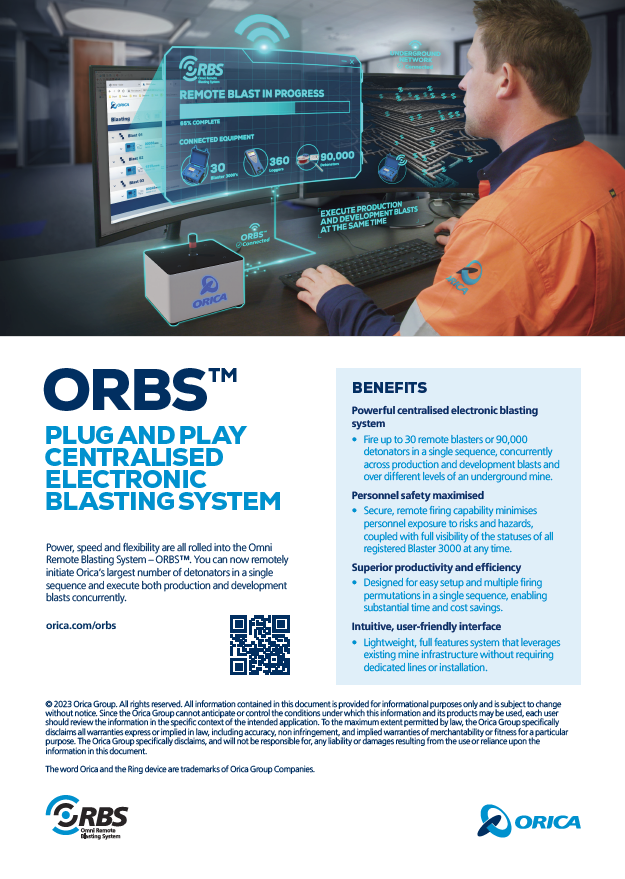 Orica ORBS A4 Flyer