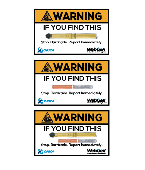 WebGen™ 200 "IF YOU FIND THIS" stickers - Underground
