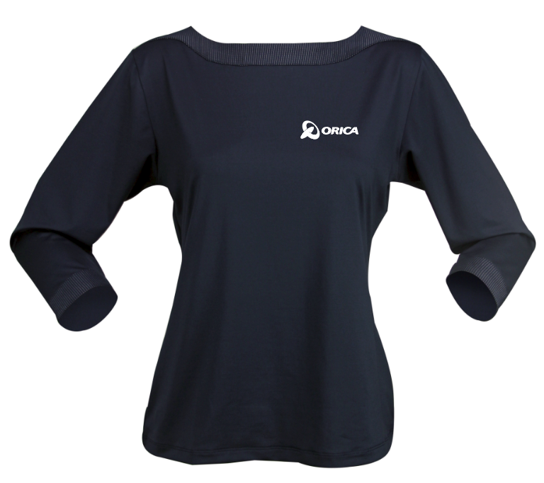 Ladies Orica 3/4 Sleeve Argent Top