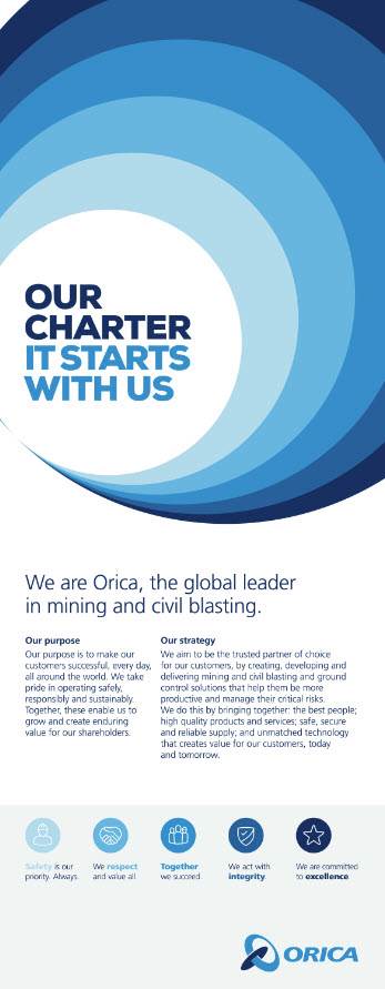 Orica Charter Pull Up Banner - It Starts With Us