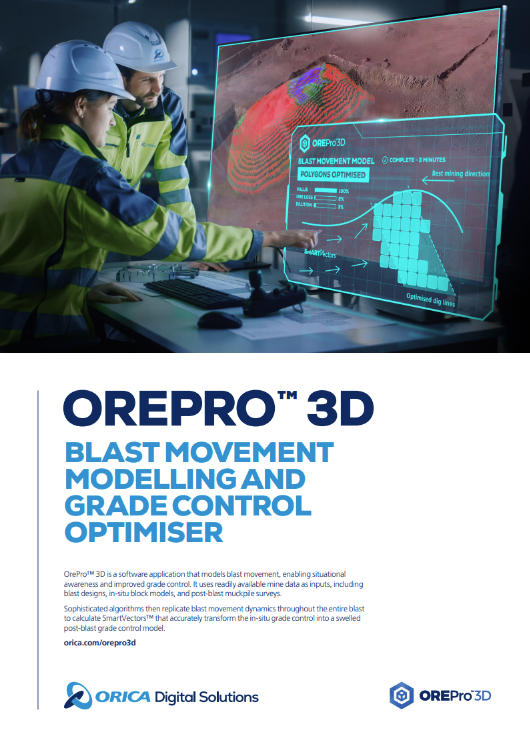 Orica OrePro 3D A4 Flyer